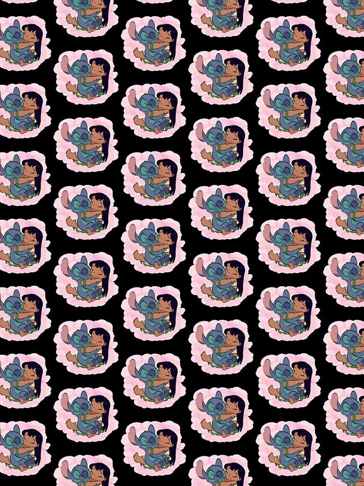 Lilo Stitch Hug Art  Leggings