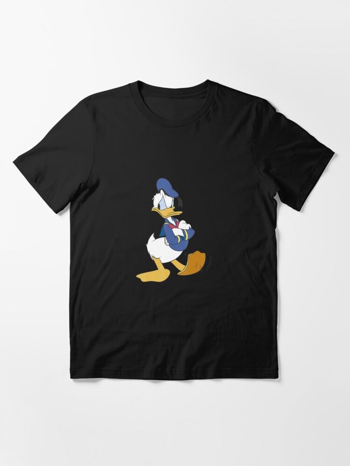 Duck Traditional Portrait Funny Cartoon T-Shirt