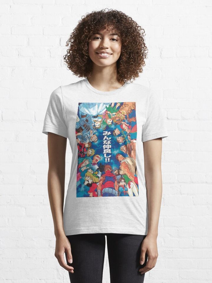 Retro Capcom art Psx manga style Essential T-Shirt