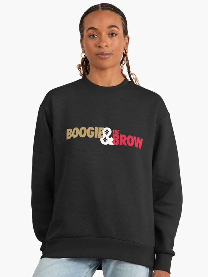 Boogie & The Brow - (Gold/White/Red) Premium Oversized Sweatshirt