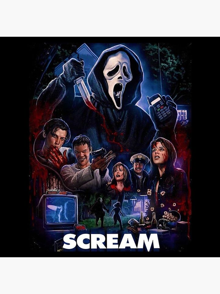 The scream movie poster Pillow