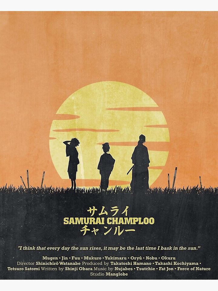 Samurai Champloo - Sun Rise Poster Premium Matte Vertical Poster