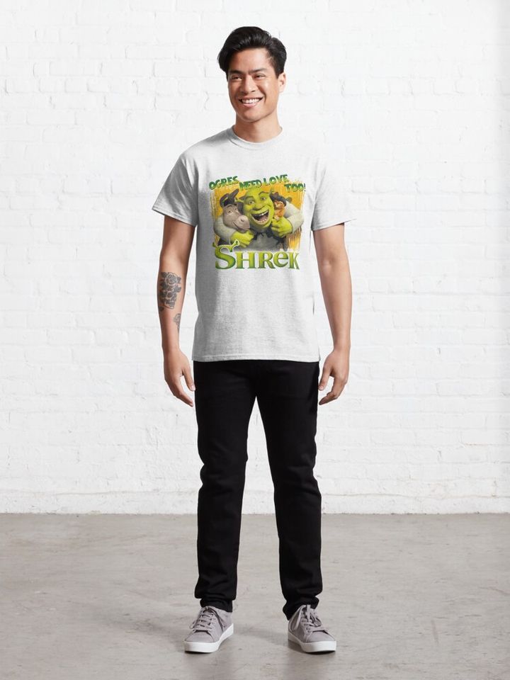 Sexy Shrek  shrek meme face  shrek wazowski      Classic T-Shirt