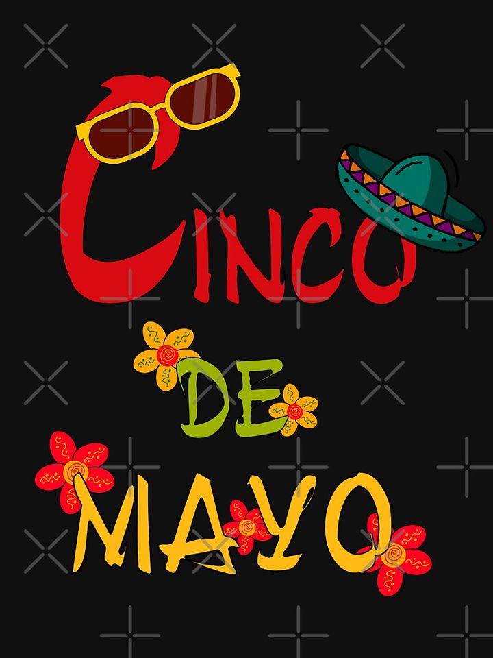 hat, party glasses in Cinco de mayo celebration Tank Top