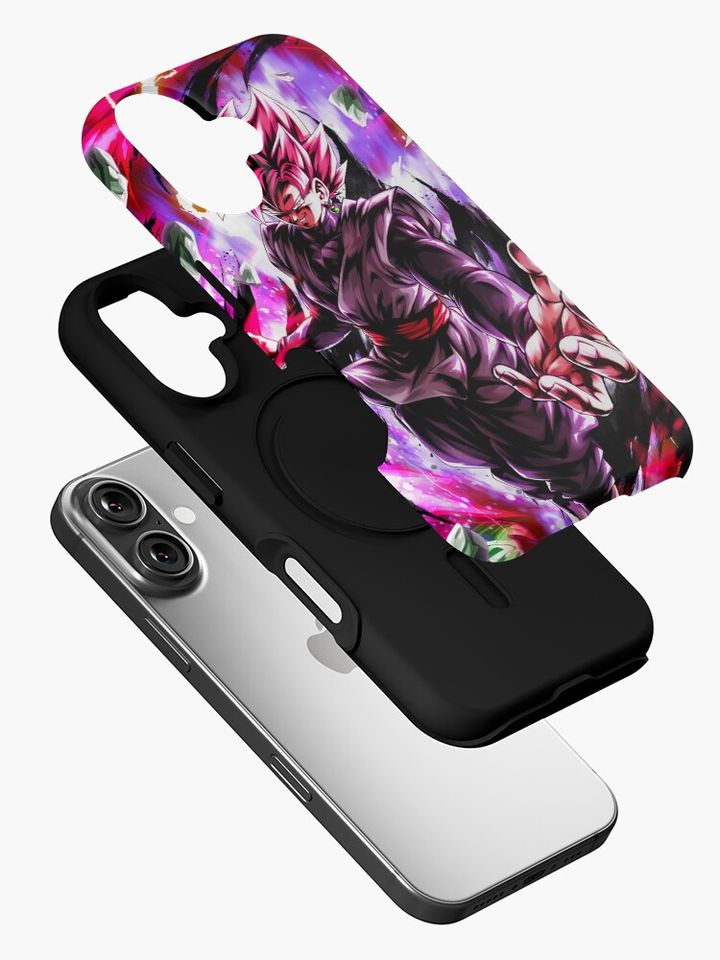 Goku Black Super Saiyan Rose iPhone Case