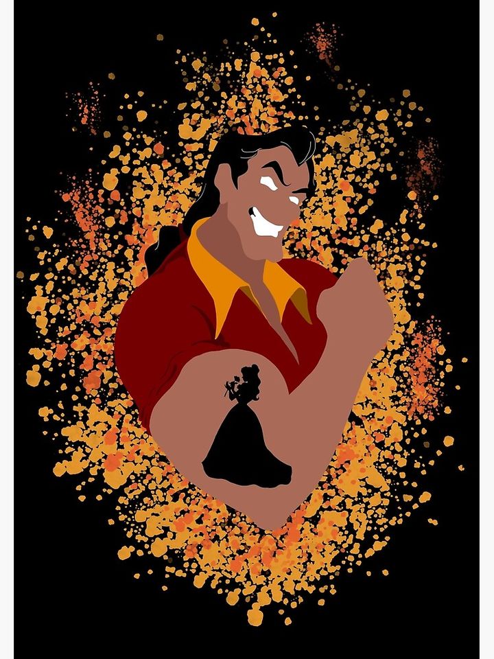 Gaston, Beauty and the Beast Premium Matte Vertical Poster