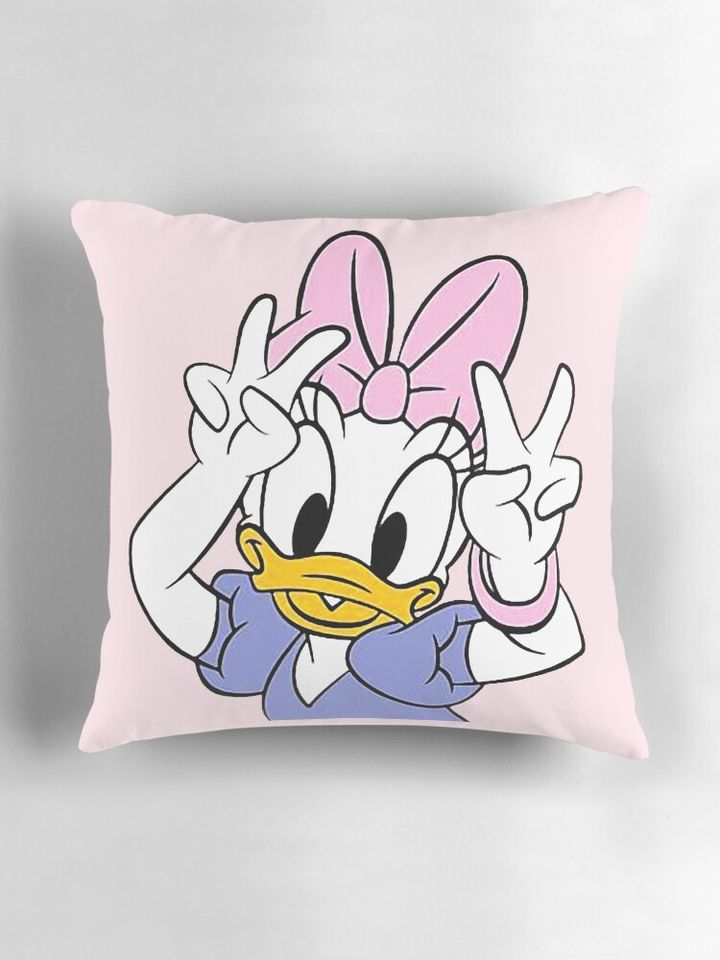 Daisy Duck Say Hi Cute Pillow