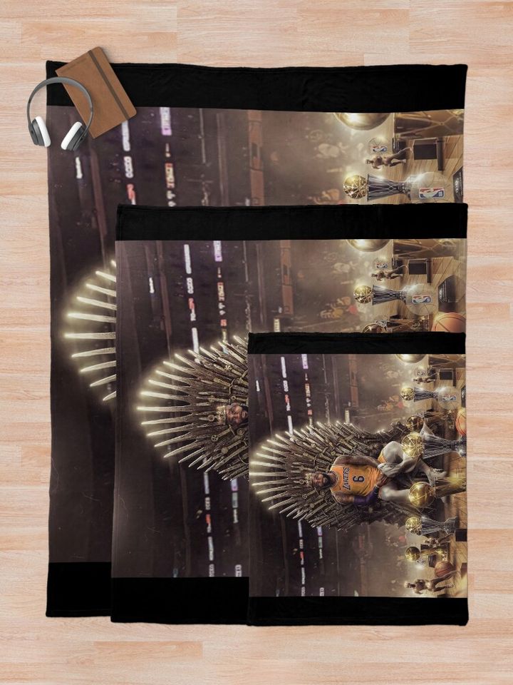 LeBron James " The King James " Throw Blanket