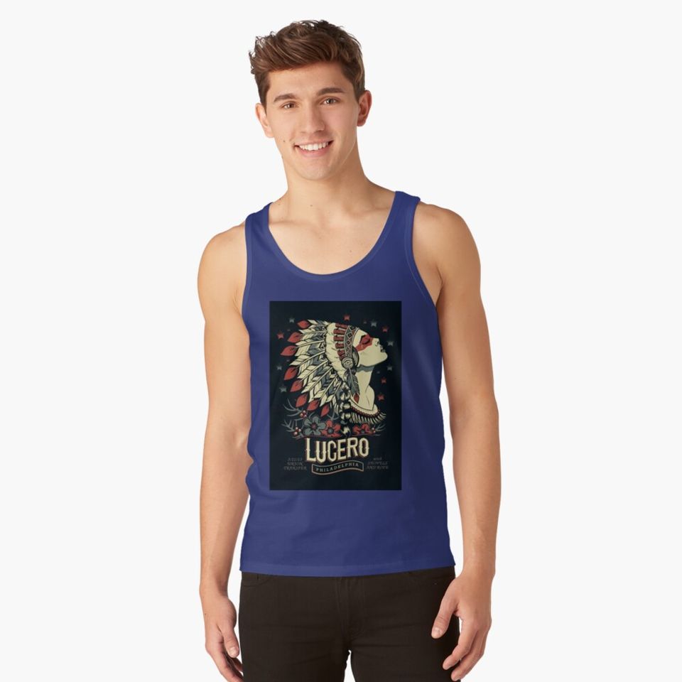 Lucero Band Poster Native America Style Tank Top