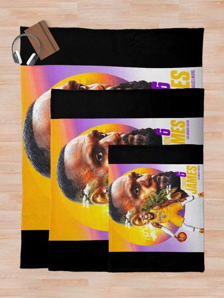LeBron James 6 Prime Throw Blanket, Gift for Fan
