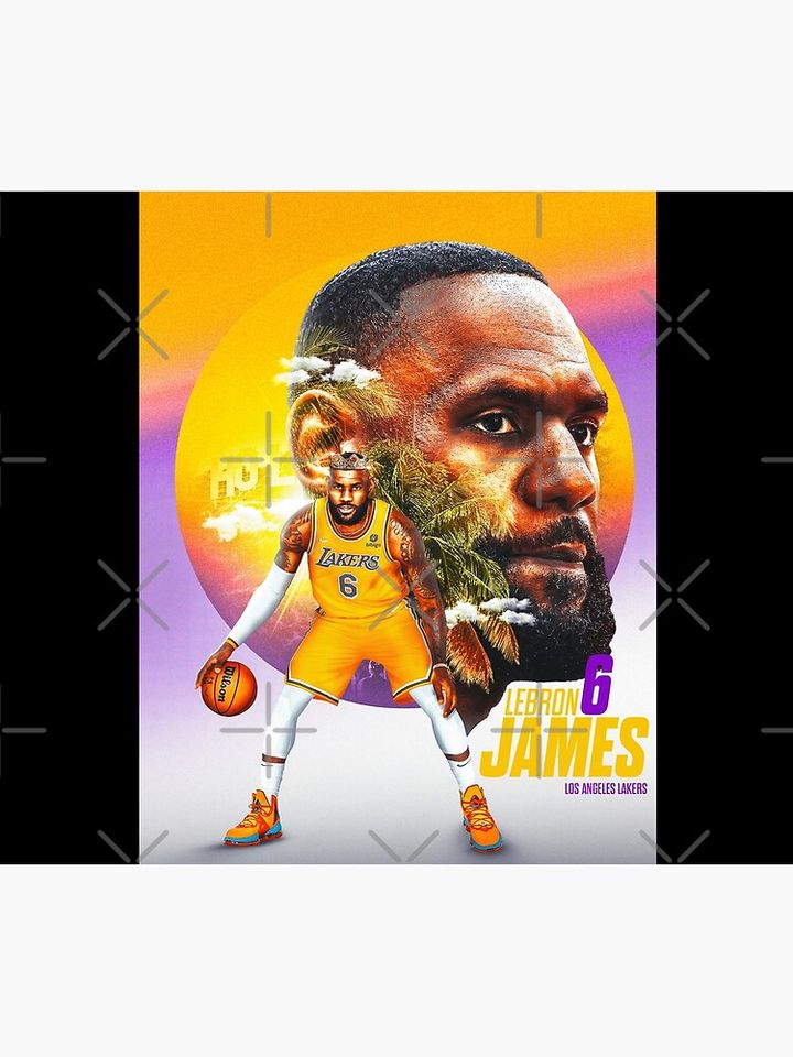 LeBron James 6 Prime Throw Blanket, Gift for Fan