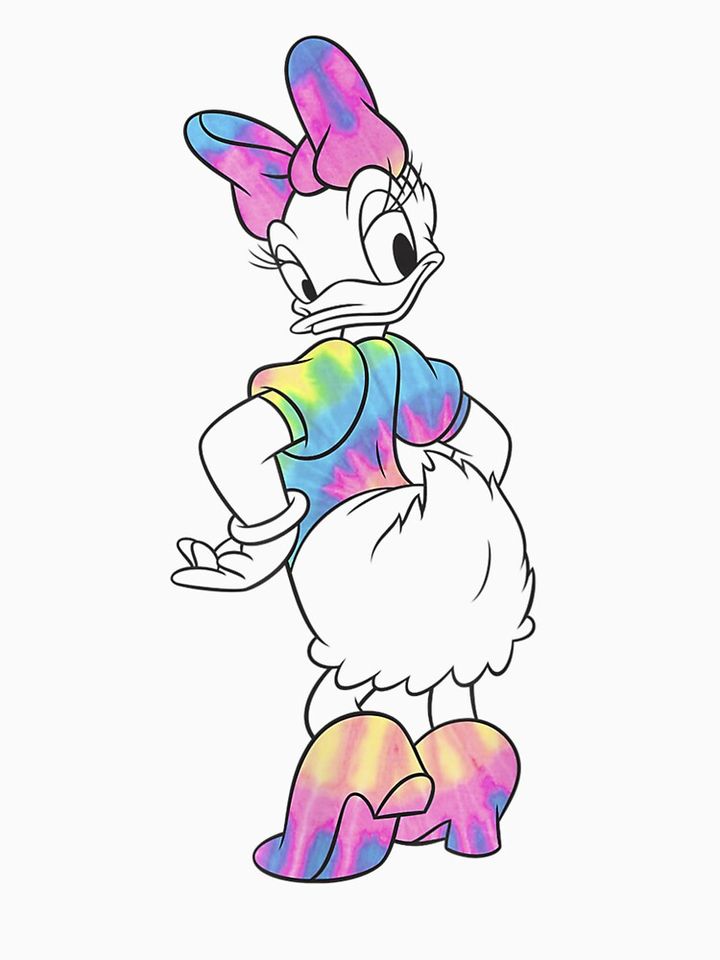 Daisy Duck Tie Dye Pullover Hoodie