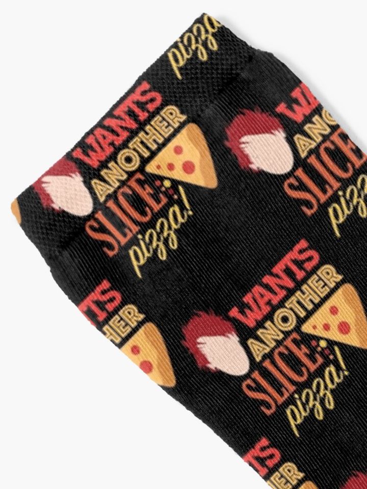 Michael wants another slice!   Socks
