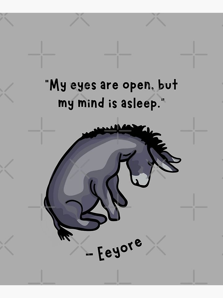 Disney Winnie The Pooh Sad Eeyore Quote Kitchen Apron