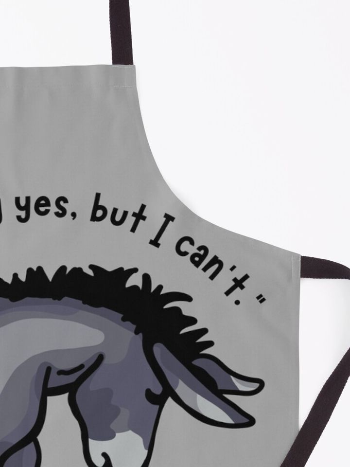 Disney Winnie The Pooh Sad Eeyore Quote Kitchen Apron