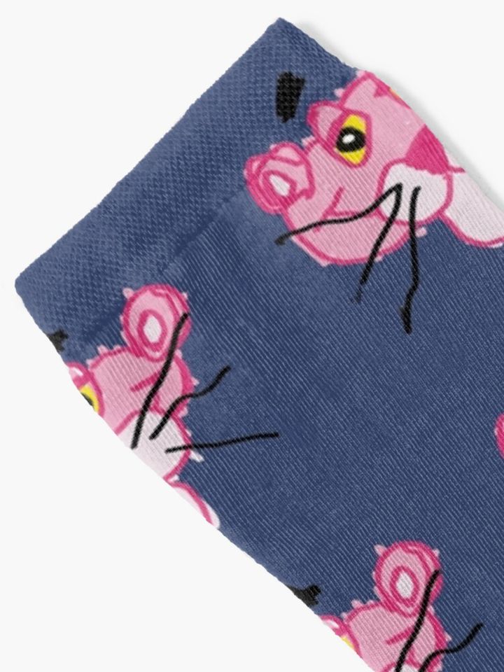 Pink Panther (blue background) Socks