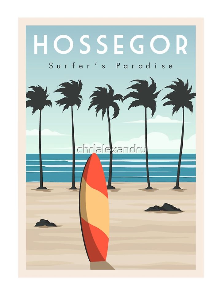Hossegor surf beach Kids T-Shirt