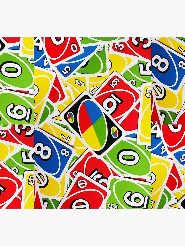 Uno Colorful Playing Cards Pattern Socks