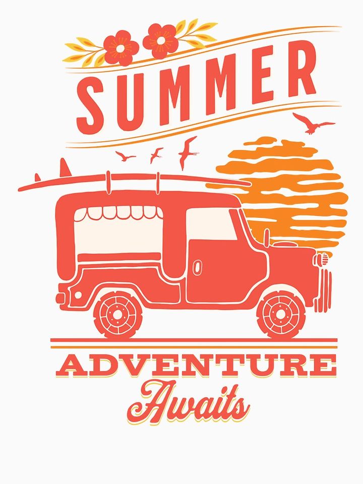 Summer Adventure Awaits Camper Truck Beach Tank Top