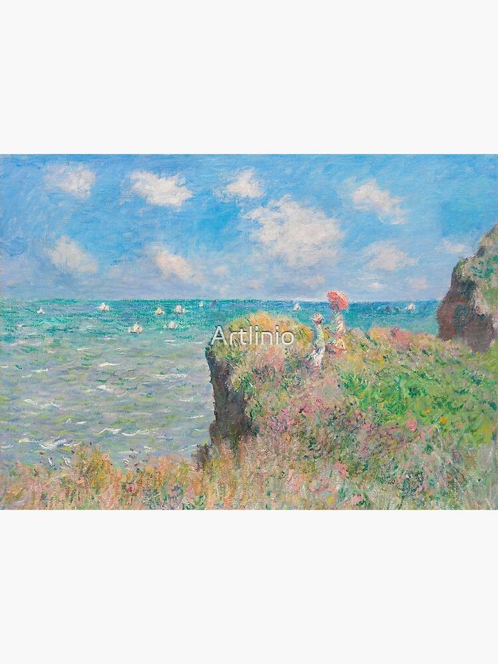 Cliff Walk at Pourville - Claude Monet Premium Matte Vertical Poster