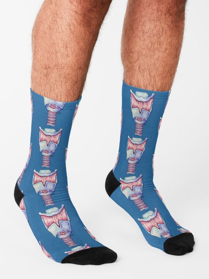 Larynx Anatomy Socks