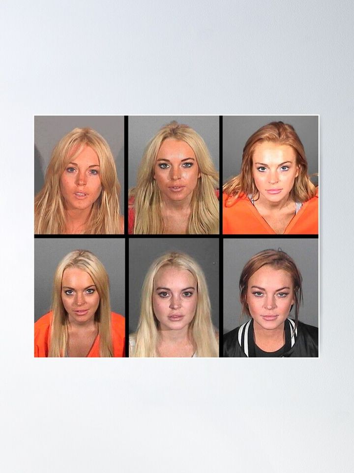 LINDSAY LOHAN MUGSHOTS Poster