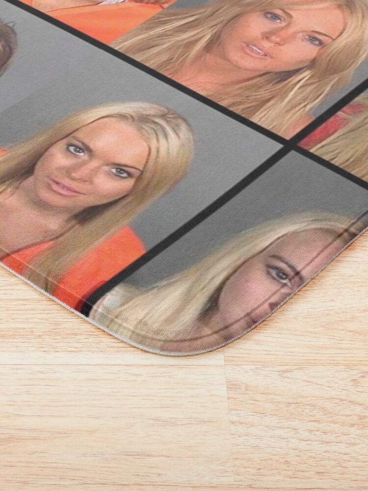 LINDSAY LOHAN MUGSHOTS Bath Mat