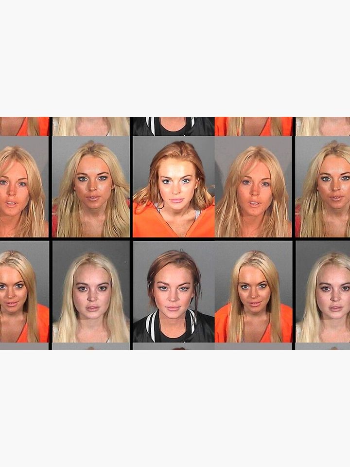 LINDSAY LOHAN MUGSHOTS Bath Mat