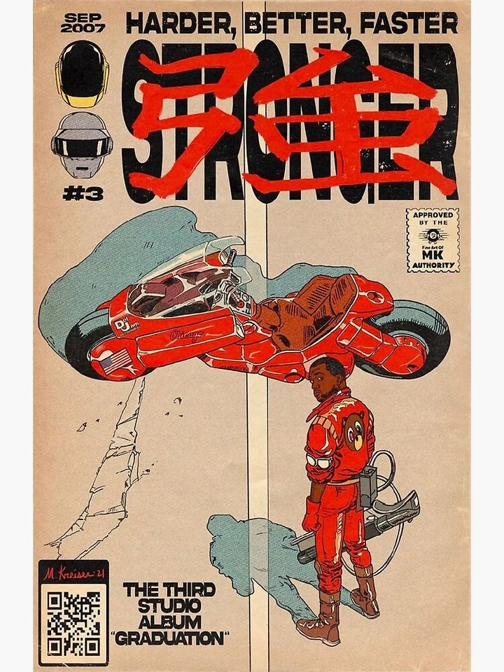Kanyes Akira Stronger Poster Premium Matte Vertical Poster
