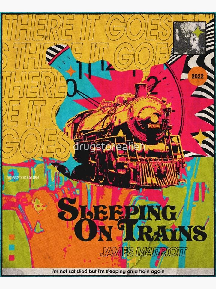 sleeping on trains - james marriott Premium Matte Vertical Poster