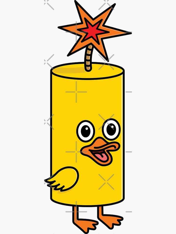 Firequacker - Pun - Wordplay Sticker