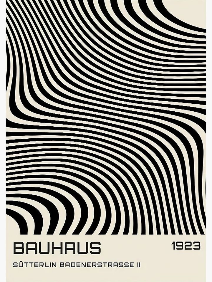 Bauhaus 1923 Exhibition Poster Premium Matte Vertical Poster