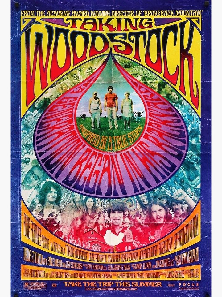 Woodstock Vintage Poster Premium Matte Vertical Poster