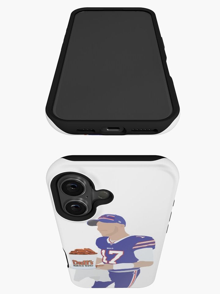 Josh Allen, Buffalo Bills, Duff's Chicken Wings Sticker iPhone Case