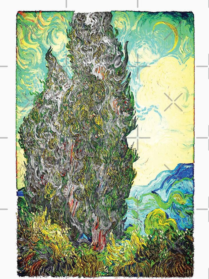 Cypresses by Vincent van Gogh Tank Top