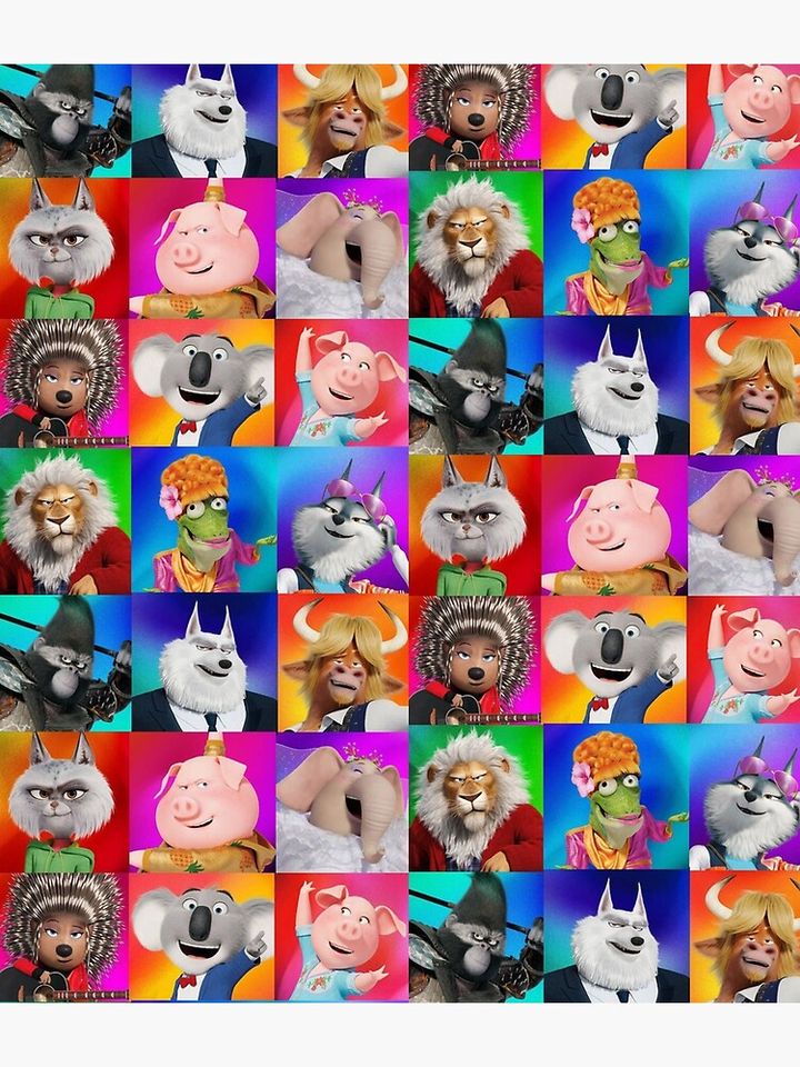 All Character Sing 2 Movie Backpack