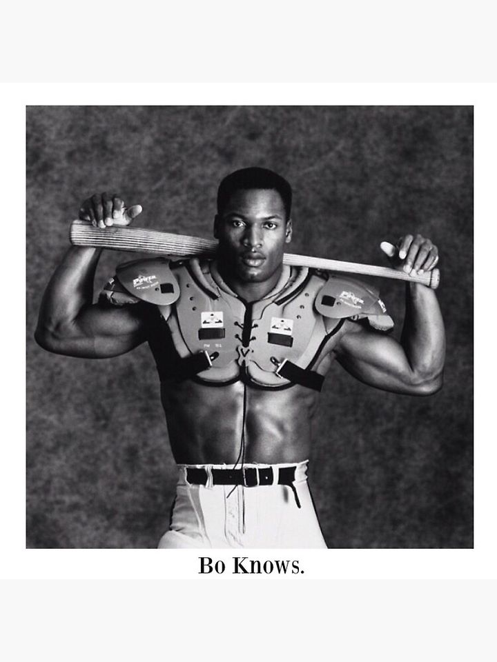Bo Jackson Tee Premium Matte Vertical Poster