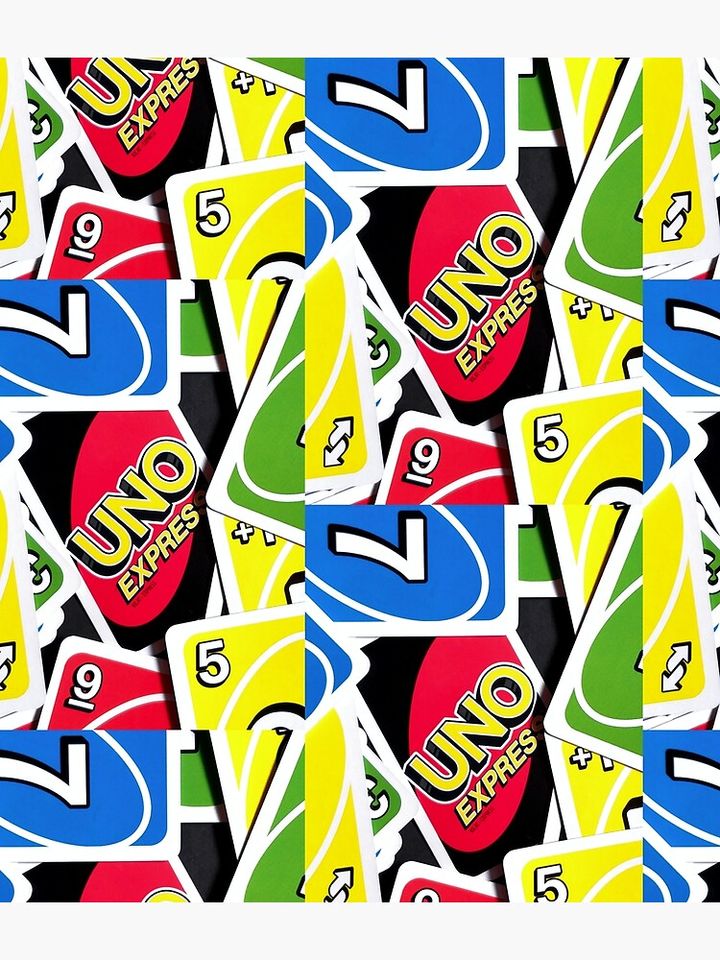 Uno Express Colorful Playing Cards Pattern Backpack