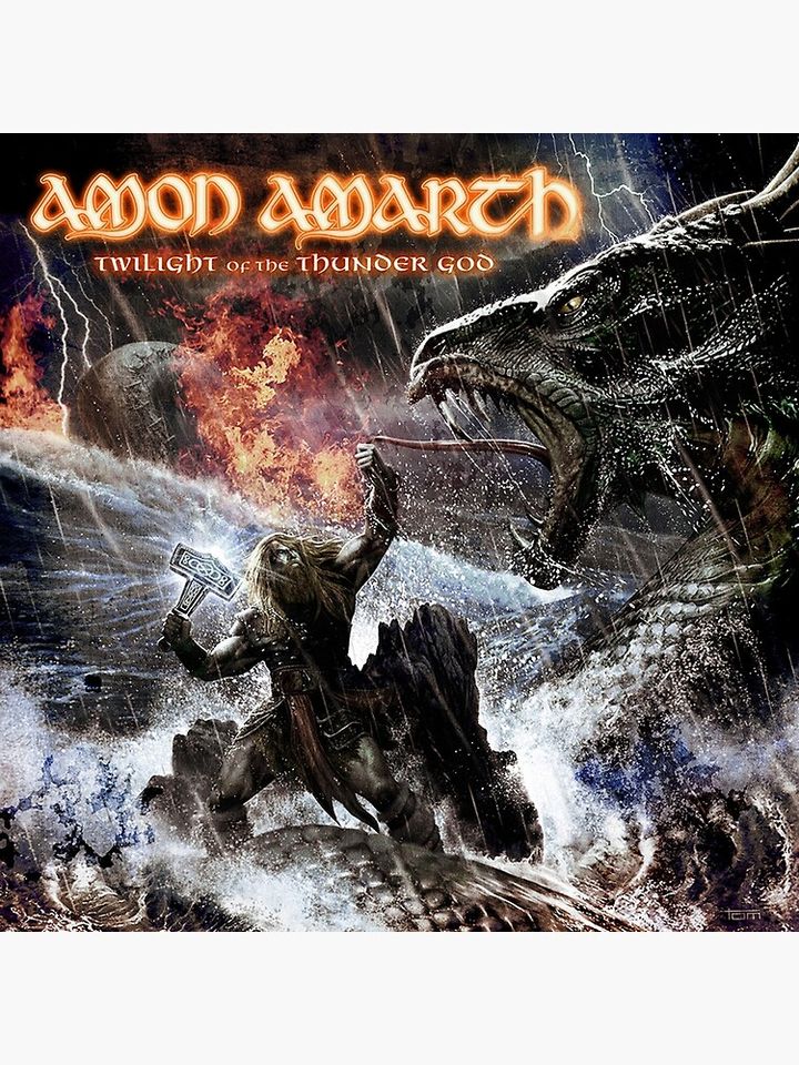 Amon Amarth twilight of the thunder god Premium Matte Vertical Poster