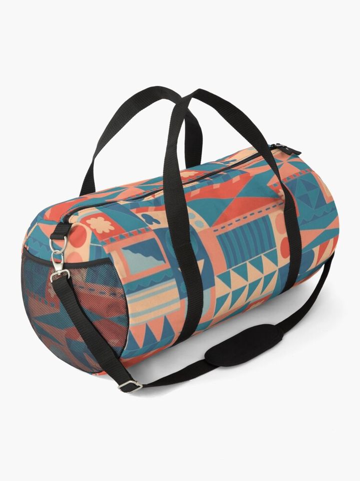 "it's a small world" Pattern (vintage palette) Duffle Bag