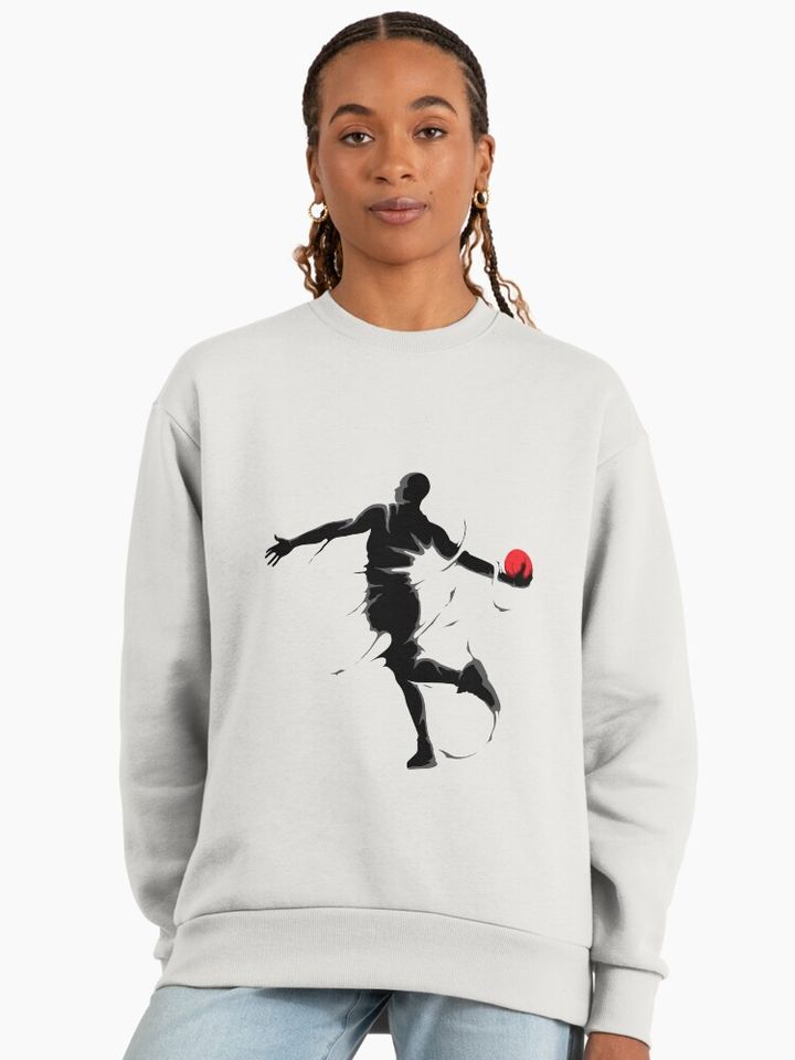 Playing Basketball Premium Oversized Sweatshirt