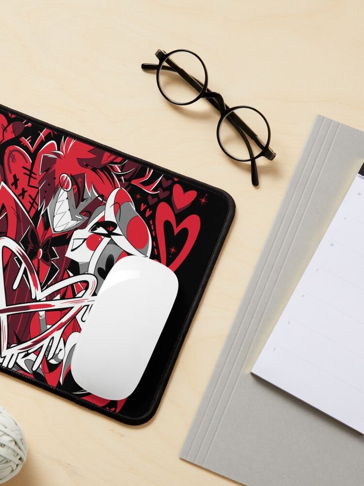 Charlie And Alastor Hazbin Hotel Mouse Pad, Hazbin Hotel Decor