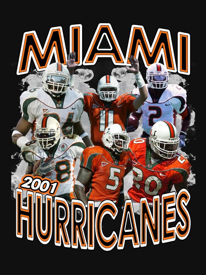 2001 Miami Championship Team White Smoke Pullover Hoodie