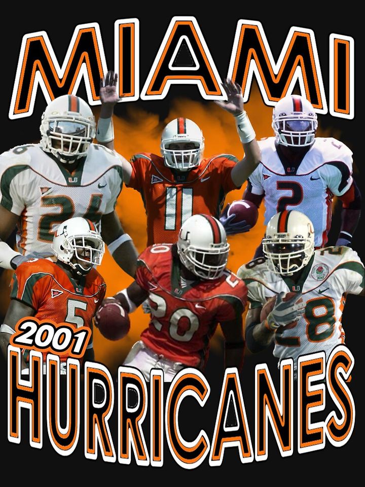 2001 Miami Championship Team Orange Smoke Racerback Tank Top