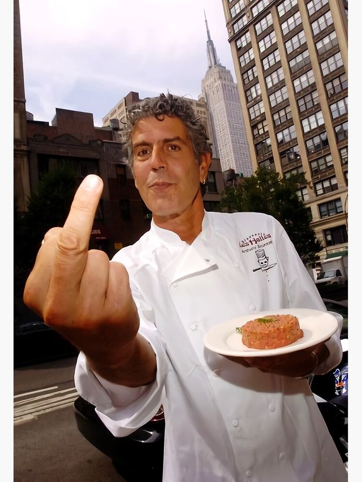 Anthony Bourdain for ‘selfish’ Premium Matte Vertical Poster