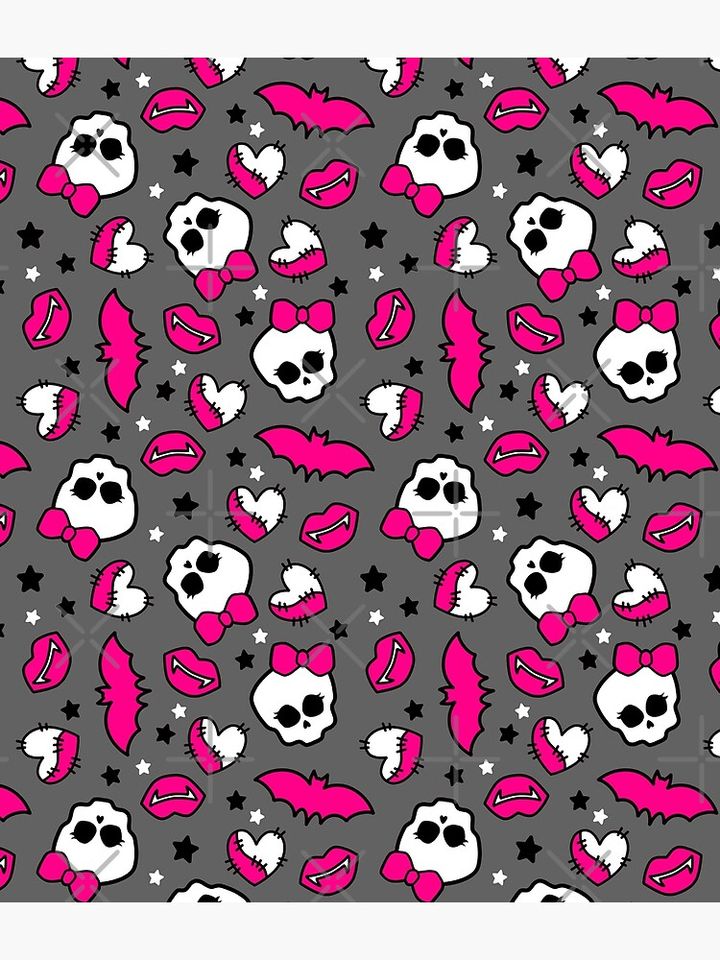 Monster High Skullette Pattern Backpack