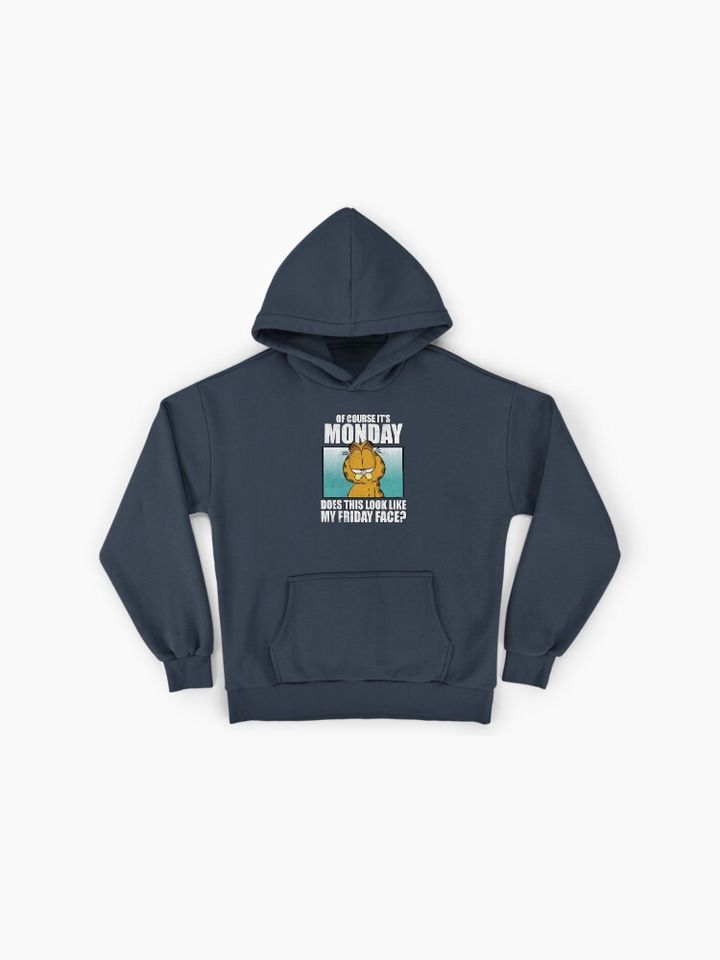 Garfield Of Course It's Monday...Friday Face  Premium Hoodie