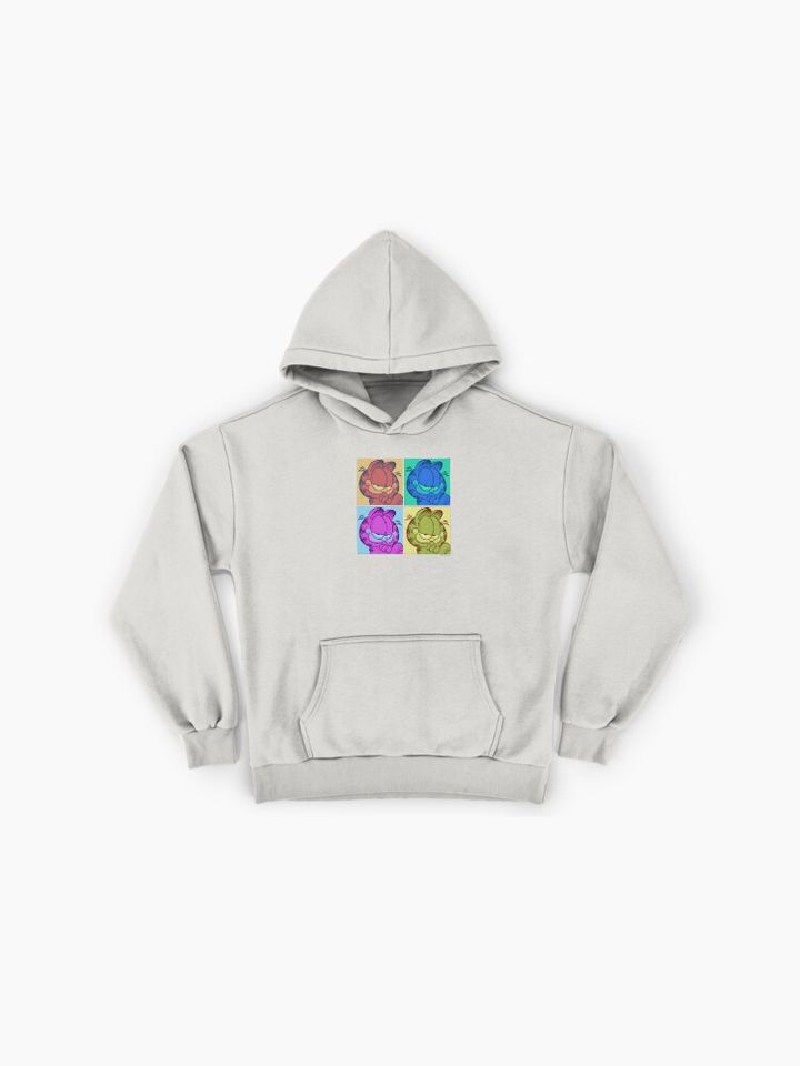 Garfield Pop Color 4 Grid Premium Hoodie