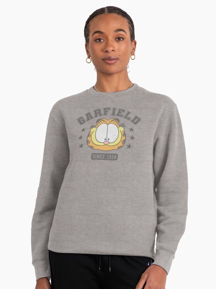 Garfield Big Face College Tee Since 1978 Pullover Sweatshirt