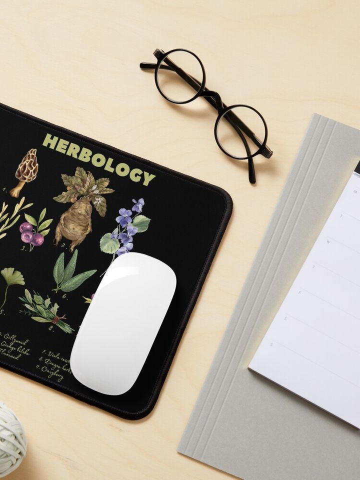 Aesthetic Herbology Plants Harry's Wizard School Mouse Pad